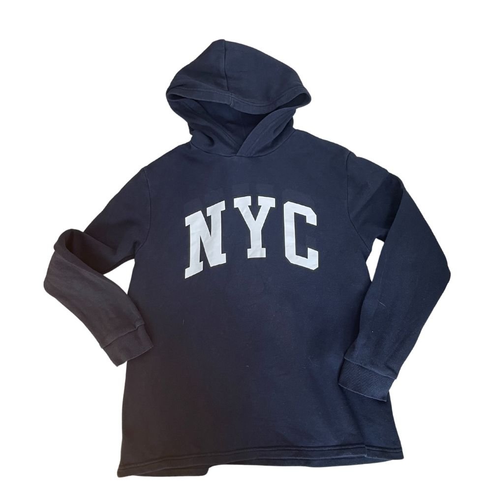 H&M NYC kapucnis pulóver – 158 cm
